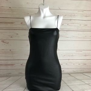 Faux leather bodycon